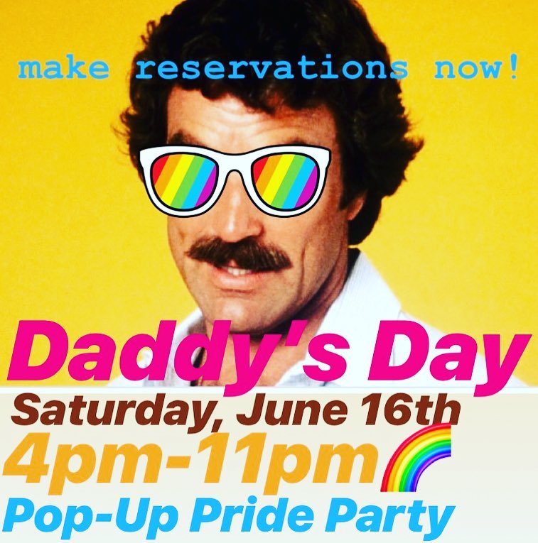 Daddy's Day Pop-Up Pride Party this Saturday June 16 facebook.com/events/1855050…  #giveback #gaypride #whosyourdaddy #daddysday2018 #roséallday #🌈 #rvadine