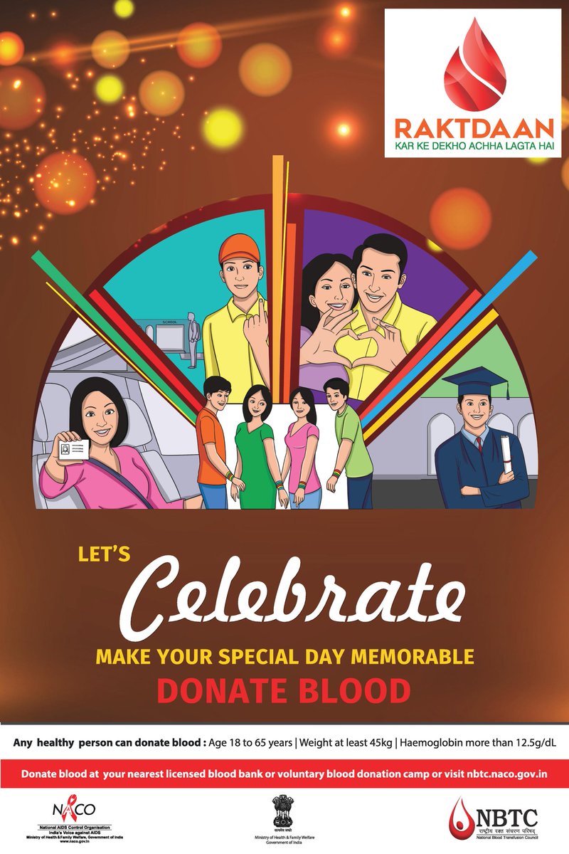 LUphaar's tweet photo. The blood you donate gives someone another chance at life. One day that someone may be a close relative, a friend, a loved one or even YOU.
 #BleedForIndia #SaveLives #WBDD #WorldBloodDonorDay #RaktDaan #SupportRaktdaan #IPledgeToDonateBlood #LUphaar @MoHFW_INDIA @BloodDonorsIn https://t.co/0q8N7T6i9i