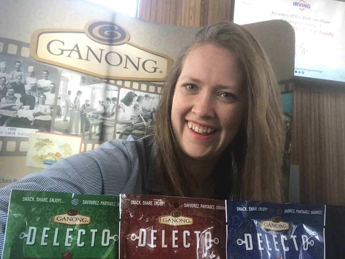 Our friendly Marketing Assistant, Kay, will be at the Ganong booth at #communitydaysj from 11-3pm. We’re under the whale tail! 
#chocolate #CanadianClassics 
<a href="/PortSaintJohn/">Port Saint John</a> <a href="/cityofsaintjohn/">City of Saint John</a> <a href="/WhatsUpSaintJoh/">What's Up Saint John</a>
