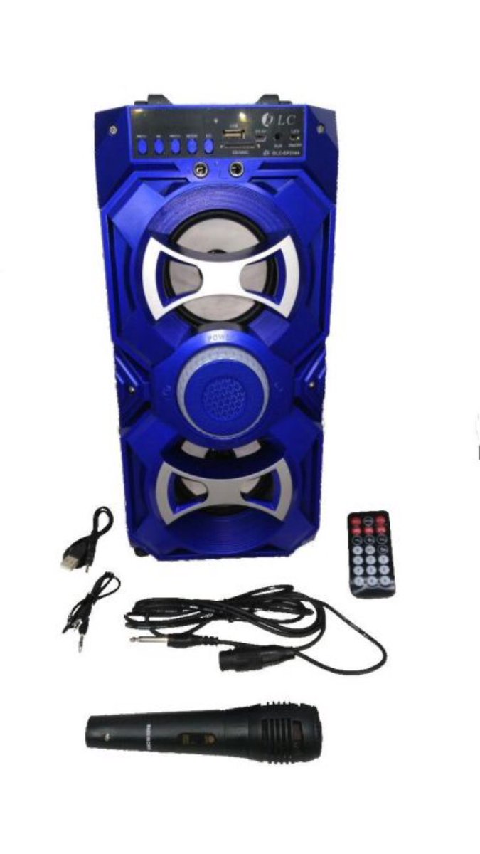 سماعة من شركة LC 
مميزاتها :
- صوت عالي وواضح .
- يوجد بها اضاءة .
- يوجد بها بلوتوث .
- مخرج يو اس بي ، اوكس .
- مدخل ذاكرة .
- مايكرفون .
- التحكم بالريموت . 
العدد محدود 
#الافلاج #الافلاج_ليلى #تقنيه #ليلى #البديع #الاحمر