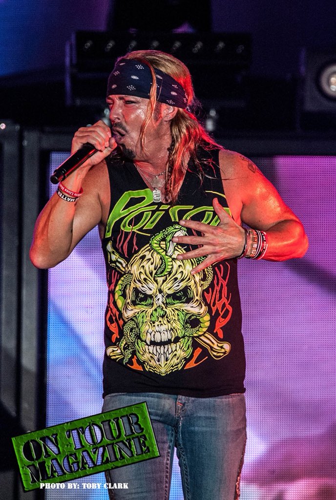 OnTourMagazine's tweet photo. Tonight we are covering our 2nd @Poison show of the #nothinbutagoodtimetour in Cincinnati, OH. Full coverage of the show can be seen at https://t.co/M2XhsHcJri Photos below are from @Rocklahoma 2018 of @bretmichaels @RikkiRockett CC DeVille &amp; Bobby Dall https://t.co/7wRPtSLigC
