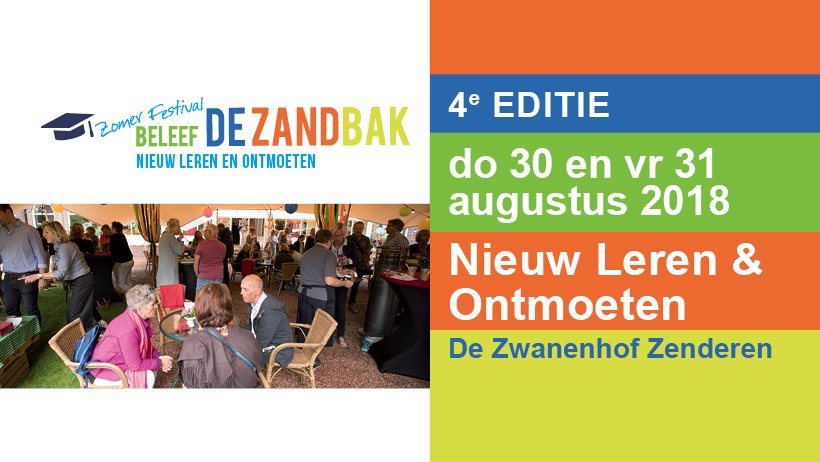 We gaan volop aan de bak in de Zandbak op 30 en 31 augustus. Ontdek welke workshops we al hebben en neem een kijkje op de site. More to come! ow.ly/57pI30kpXV5