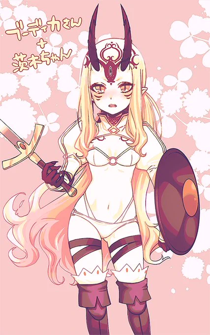 茨木ちゃん強制コスプレ祭り。鬼と母。 