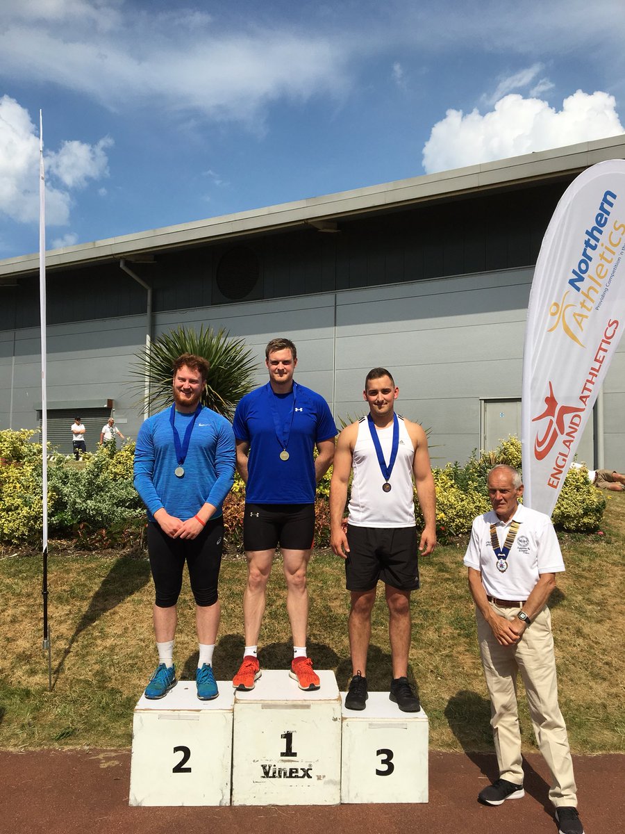 NickRidgeon's tweet photo. Well done to Northern Athletics Discus Medalists @A_Toward 🥇 Dan Fleming 🥈 &amp; @fraserjwrignt 🥉#TeamToward #FrayMears #Discus #Throws #TeamNoCalves https://t.co/ut7bvtOw01