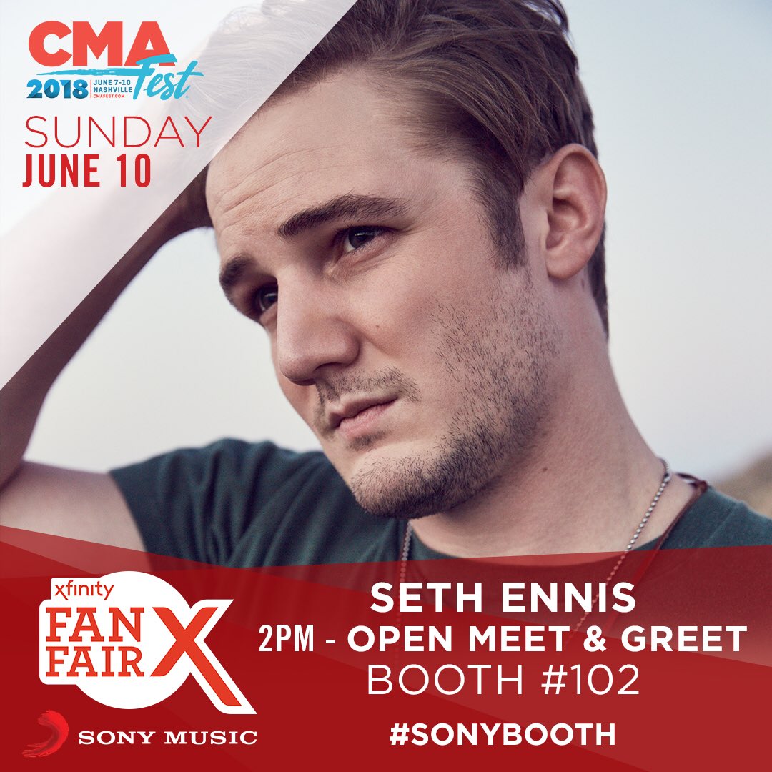 SonyNashville's tweet photo. LAST day for the #SonyBooth at #FanFairx ๐ข BUT we have meet & greets with @carltonanderson, @blackhawklive, @LevonTheMusic, @RachelWammack, @SethEnnis, @m10penny,
Exile & a TON of amazing last day prizes! Come on out ๐๐ป #CMAfest
@BACSarahCannon https://t.co/Hsc9zHTCFC