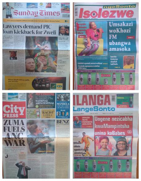 TheRealMob_SA's tweet photo. Just made our last Home Delivery for the day. And these were today's newspaper headlines. https://t.co/7vuGo222DL