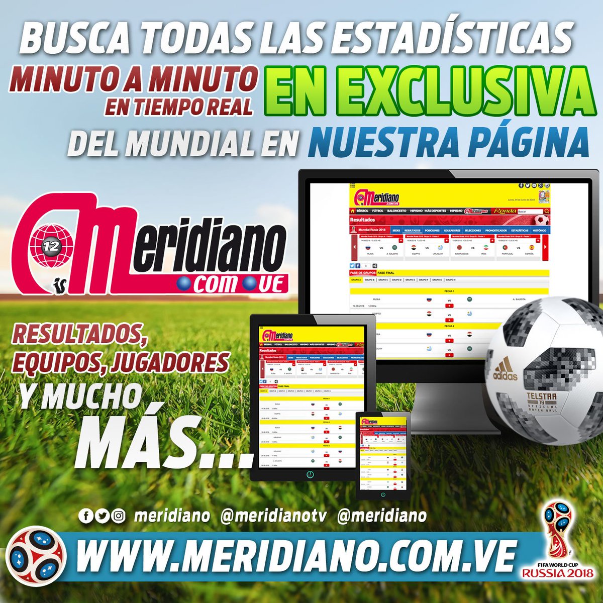 2001OnLine's tweet photo. Ingresa en https://t.co/KMBzypJTAJ y entérate de la mayor cobertura de la Copa del Mundo. Sigue minuto a minuto en tiempo real y en exclusiva los acontecimientos dentro y fuera de la cancha, solo en #MeridianoWeb #MinutoAMinuto #Rusia2018 https://t.co/GJ8gGOo91V