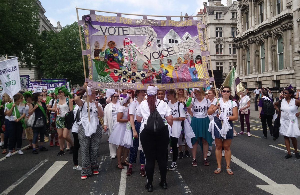 WorldShax's tweet image. Votes for ALL women #CleanBreak demand the vote for women in prison as everyone celebrates Women's Suffrage #PROCESSIONS2018 #PROCESSIONS2018Ldn