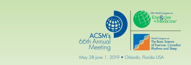 We may still be celebrating a successful #ACSM18, but it's already time to think about #ACSM19! 

Don't miss your opportunity to present in Orlando: submit your proposal by June 20!

Proposal info: ow.ly/ZvOm30kowJz 
Submit: ow.ly/2R8730kowKo