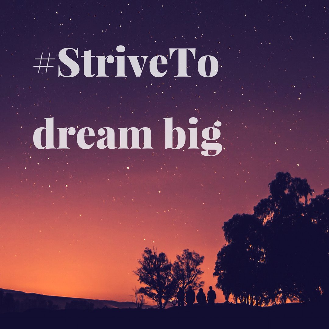 StriveIV's tweet photo. #StriveTo dream big. #StriveIV #WeStrive https://t.co/CVe9aIWy91