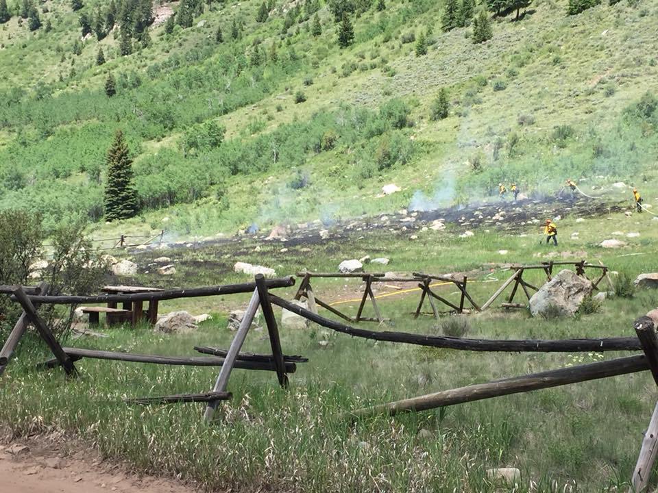 wildfiretoday's tweet photo. Man faces charges for starting wildfire with #ExplodingTargets in Colorado. Photo by Eagle River Fire Protection District. https://t.co/s1XHgXzP5W https://t.co/0jAd5RY2hV