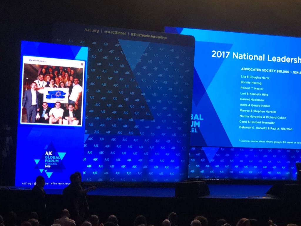 EUJS's tweet photo. #ThisYearInJerusalem @AJCGlobal #GloFo #PresidentsUnite #GloForce #EUJSgoesGloFo https://t.co/97vbClFZTA