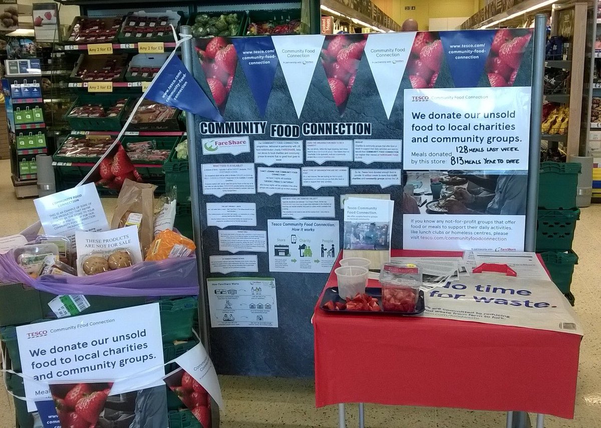 TescoKeithmoss's tweet photo. Thankyou #TuesdayTable volunteers who helped @TescoKeithmoss celebrate 3yrs of #TescoFoodConnection created a lot of interest #local groups. #TuesdayTable began coz of the scheme now feeding 60/70 ea wk #soup #sweet #bringing #community #together #makeadifference @FareShareUK https://t.co/6fit1XmTbb