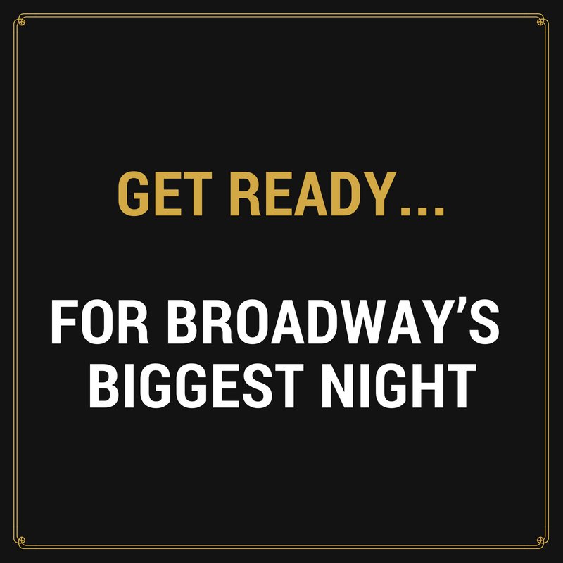 Happy Tonys, everybody! #TonyAwards2018 #ThisIsBroadway #TonyAwards