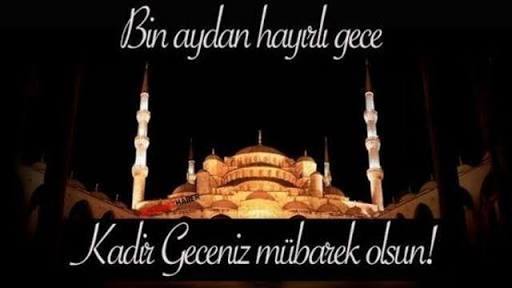İslam aleminin ve sevgili dostlarımızın mübarek kadir gecesini tebrik ederiz.