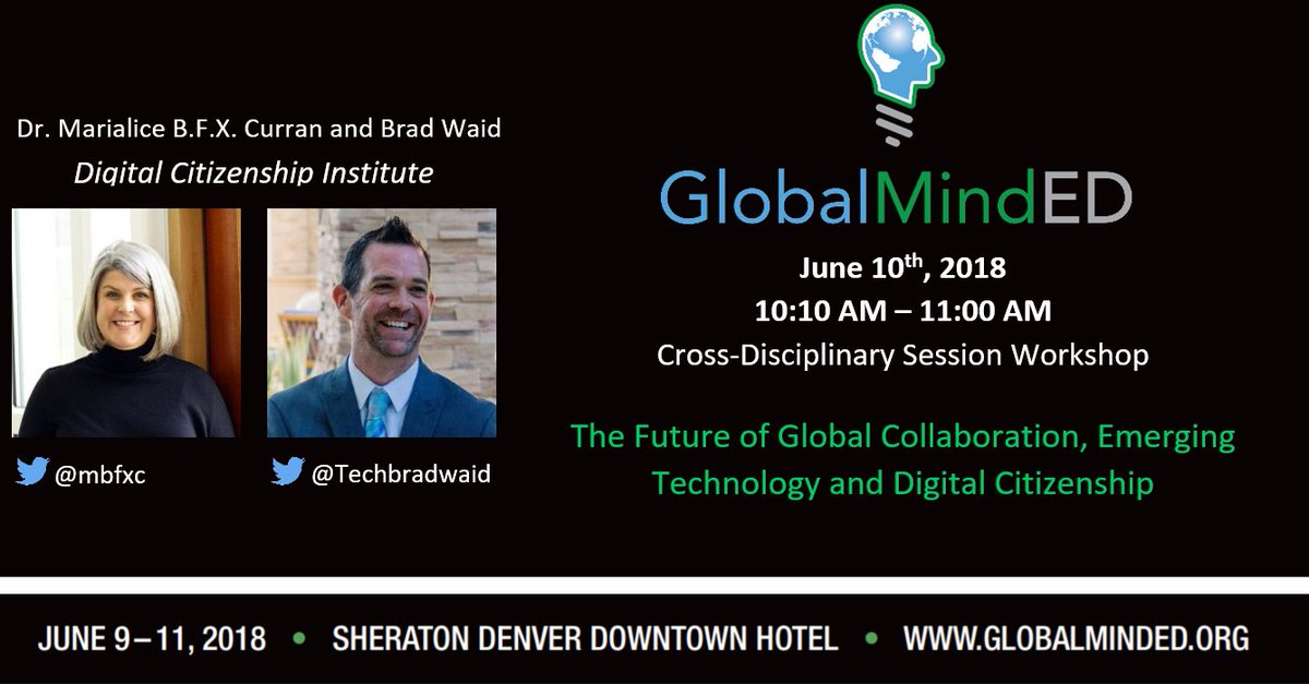 GlobalMindEDorg's tweet photo. Interested in learning about the future of global collaboration? 
Join #Digcit Leaders this morning! #GMED2018 #GlobalEdchat #digcit #stuvoice #digcit4good https://t.co/op9h7DSHrK