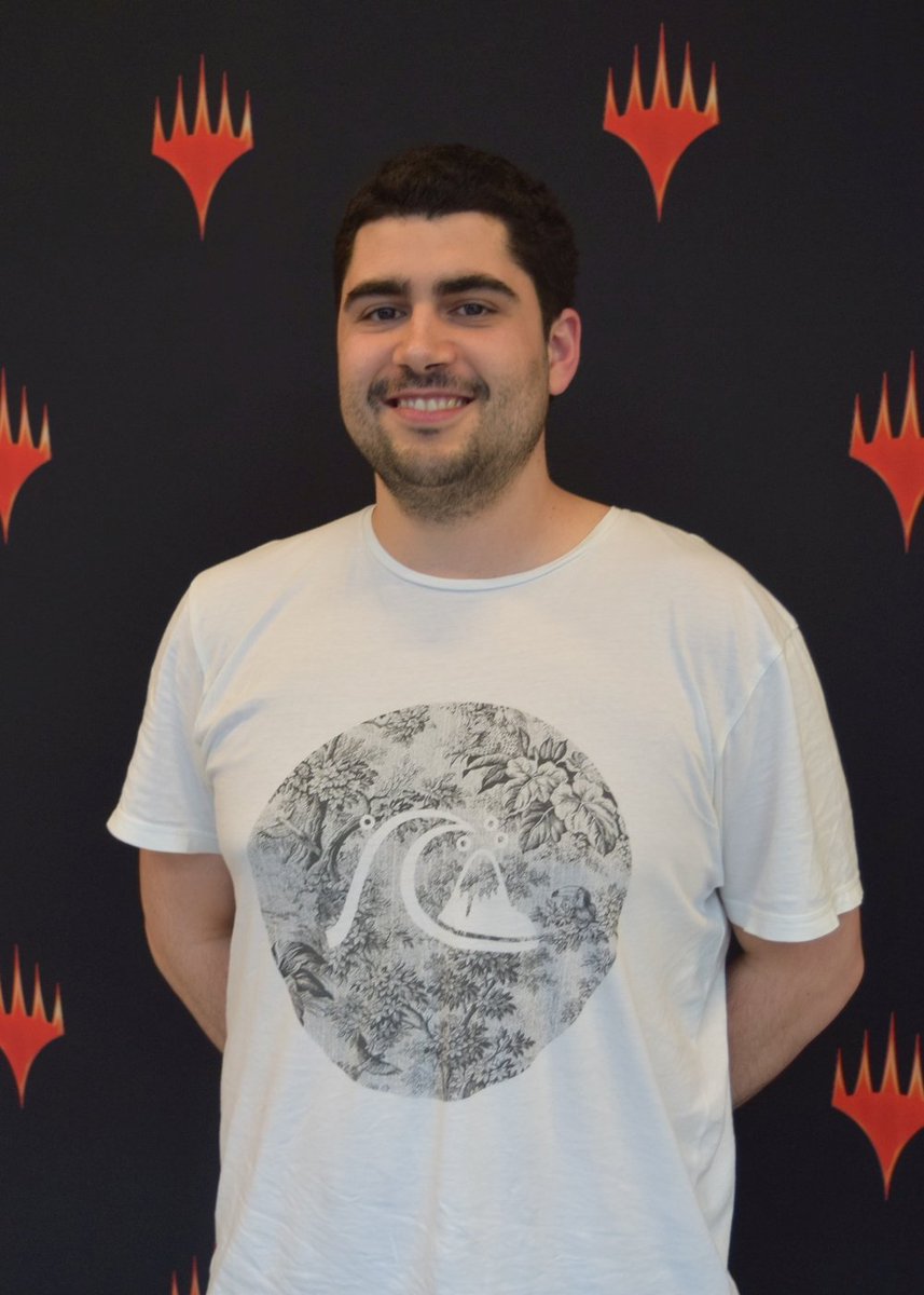 PlayMTG's tweet photo. (Frank) The #GPCopen Quarterfinal winners:

- Tim Kernke (Mono-Red Aggro) 
- Francisco Sanchez (R/B Chainwhirler) 
- Javier Dominguez (W/U Approach)
- Tobias Maurer (Mono-Red Aggro)

Semifinals will start soon at https://t.co/glt0Vc0v0l https://t.co/OR6MZoznJg