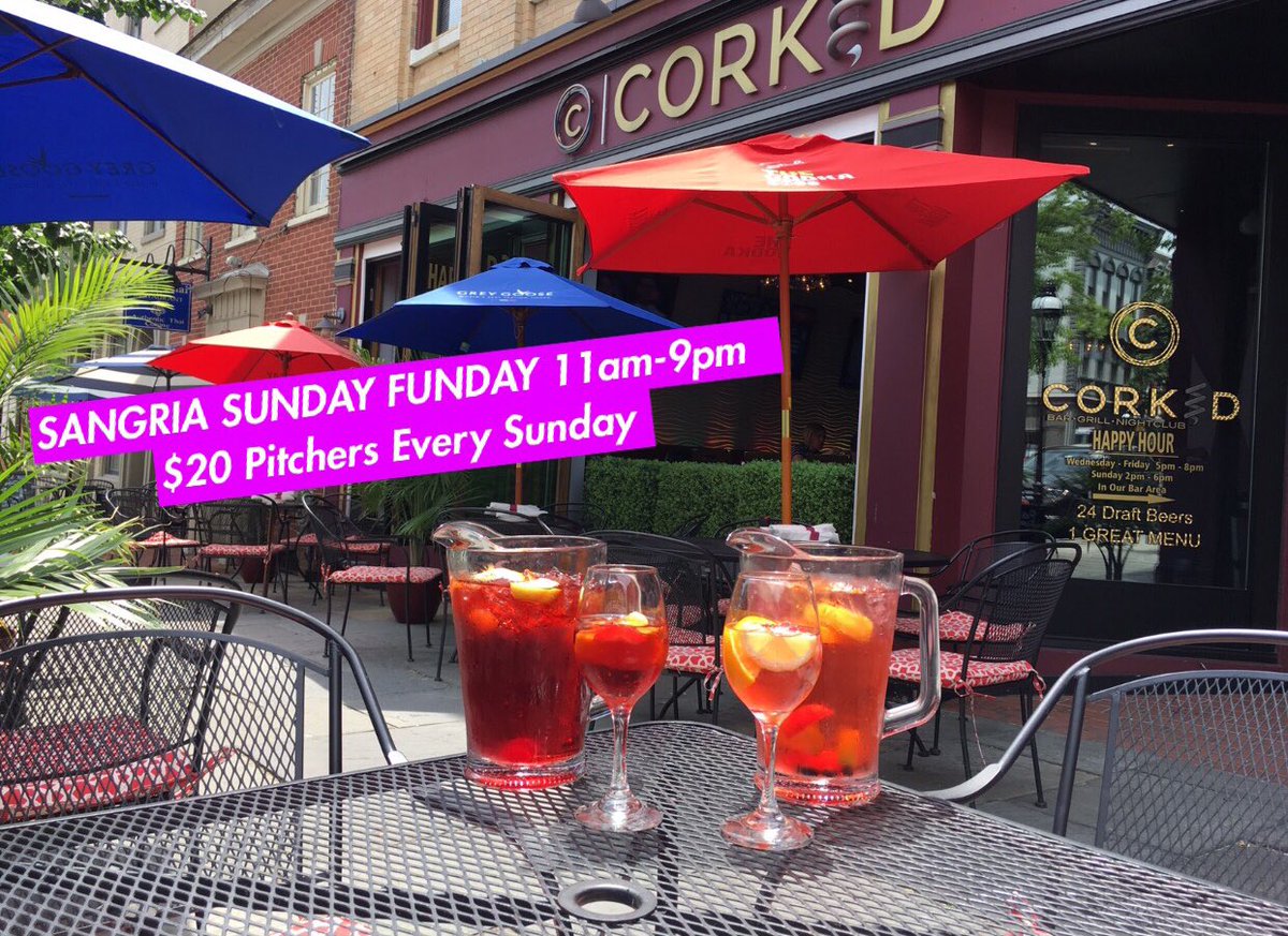 Y NOT It’s SUNDAY🍹......Every Sunday &amp; Friday $20 Sangria Pitchers @corked ALL DAY😍 #bethlehem #lehighvalley #allentown #sangria #lehigh