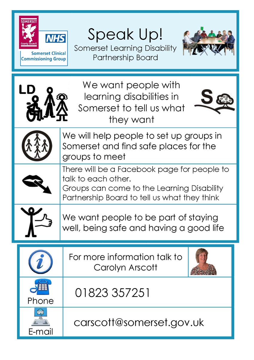 HomesSedgemoor's tweet photo. Somerset Learning Disability Partnership Board want people with learning difficulties to tell it what they want.  #GoTeamHiS https://t.co/3GJBfcteIn