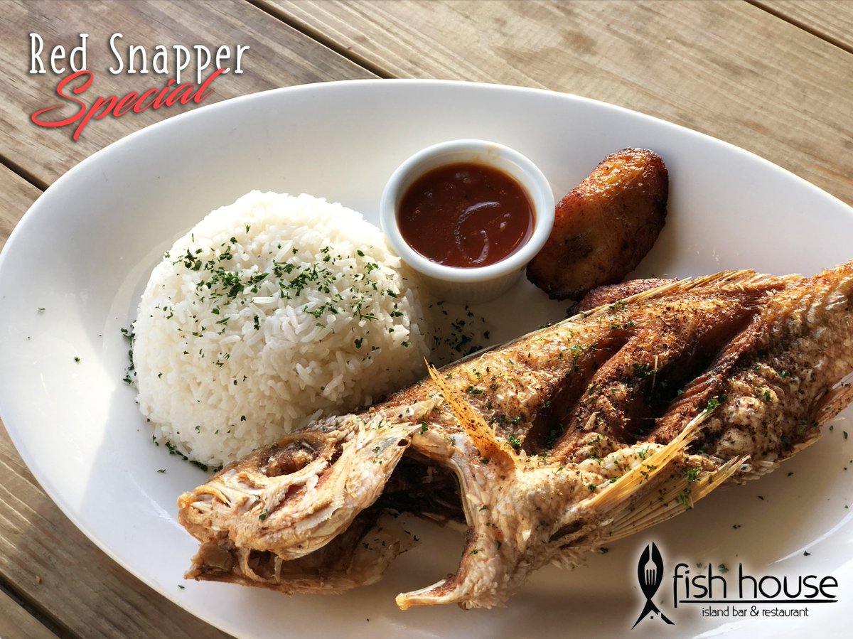 Sunday Special!! Fresh Red Snapper, served with Rice and Plantains.
Price as low as AFL 15.00*

Happy Sunday everyone! 

#fishhousearuba #aruba #seafood #redsnapper #fresh

*Red Snapper is served whole, and price is depending on weight