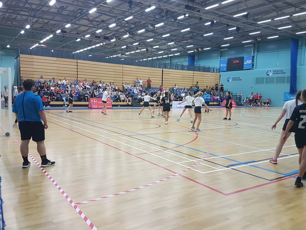Last game of a fantastic game at the #handballfinals and in the U13 Girls Final it's Bower Park Academy up against Farlingaye High School for the right to be crowned National Champions!