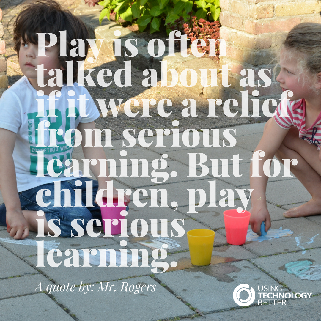 MikeReading's tweet image. Play is often talked about as if it were a relief from serious learning.
But for children, play is serious learning. 
#edchat #usetechbetter #lovemystudents #PublicSchoolProud #teachingismysuperpower #teacherproblems #teachergoals #iteach #whatisschool #kidsdeserveit