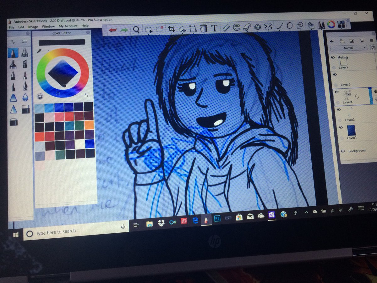 bluekapo_art's tweet photo. Working on the next M.B.F.I.B page. A tiny sneak peek at one of the panels before it get uploaded on Friday. #webcomics #webcomic #drawing #comics #sliceoflife https://t.co/DupChbKSPh