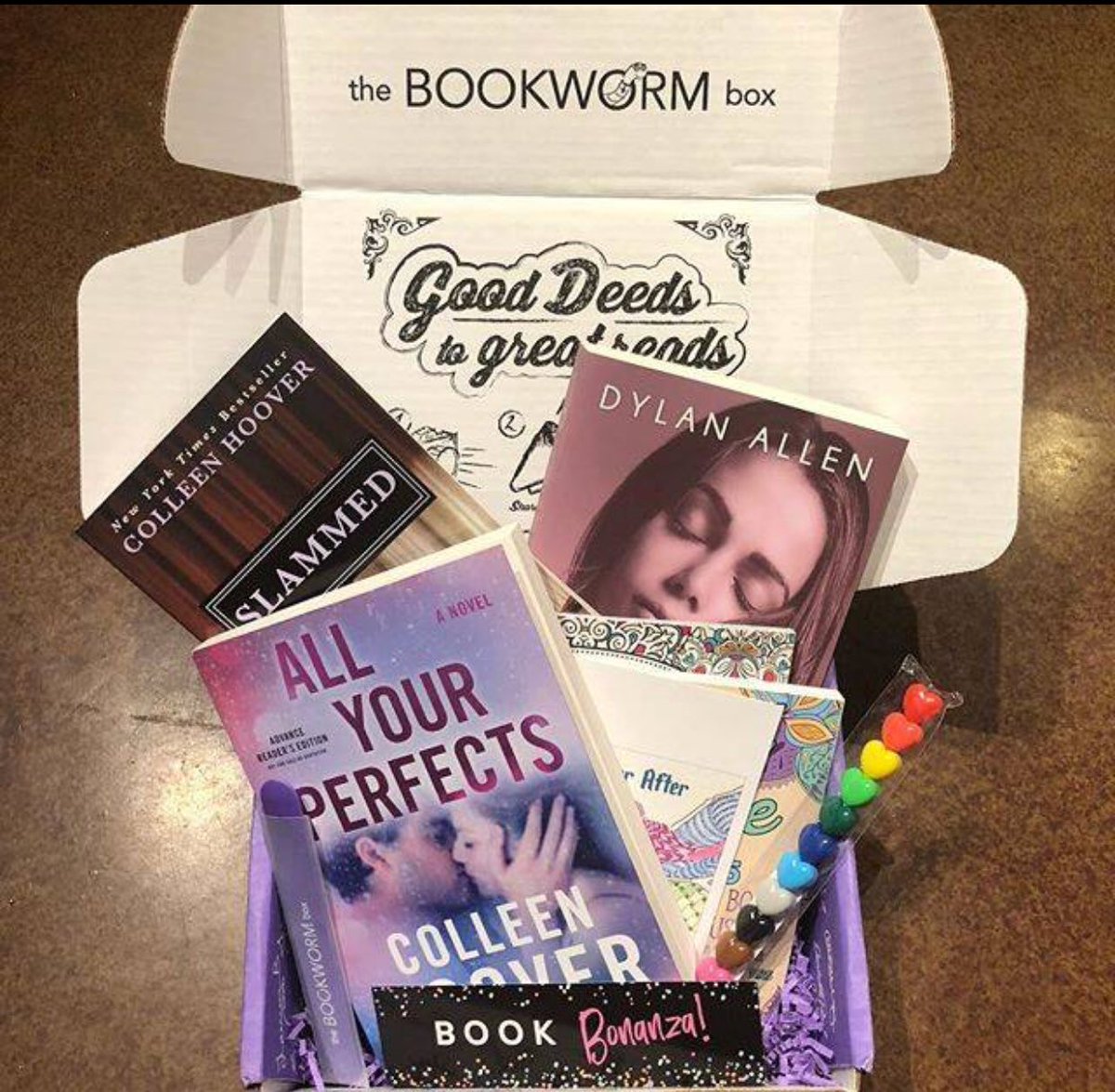 HoBraReader's tweet photo. https://t.co/YpPH1K8CIb     #Readers4BookwormBox @colleenhoover #read #bethegood #sogood https://t.co/eIOiUwsWYg