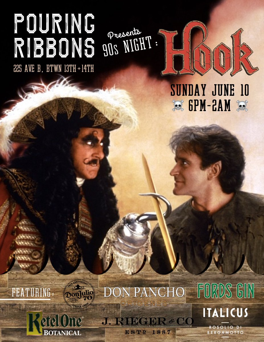 Tonight is the night. Cocktails and 90s nostalgia. Fly by like a young Pan. <a href="/JRiegerCo/">J. Rieger & Co.</a> @ItalicusRDB