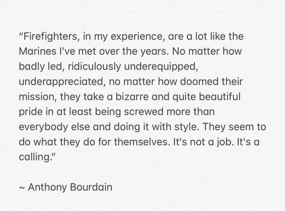 romduck's tweet photo. Here's a dude who "Gets It" about #firefighters. https://t.co/XyWHXbUMqc