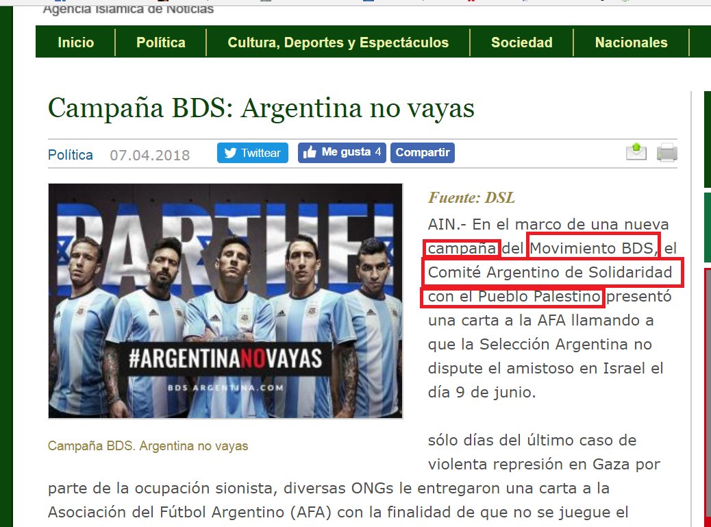 Desdemona_jna's tweet photo. Por supuesto #BDS tiene sede en #Argentina y dentro de ella militando "los MISMOS de siempre" Desde #BDS Argentina también se agito la #OperacionMessi https://t.co/Ffm4jCuOr7