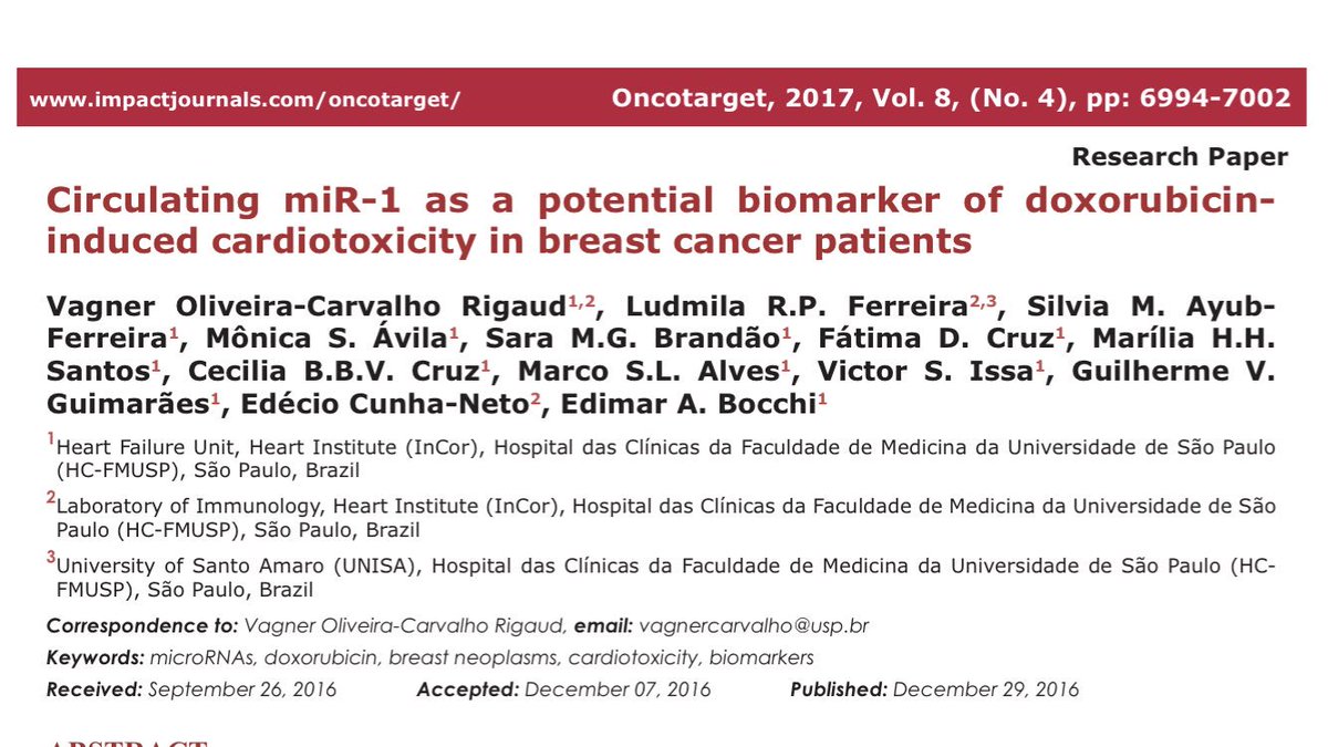 SuSiqueira's tweet photo. A new pathway for heart failure studies... #oncocardiology #HeartFailure #ceccytrial #InCorUSP https://t.co/i9EYTodRst