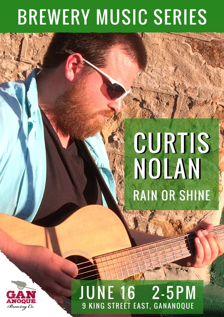 Curtis Nolan is back at the brewery next Saturday, June 13, from 2-5 pm.