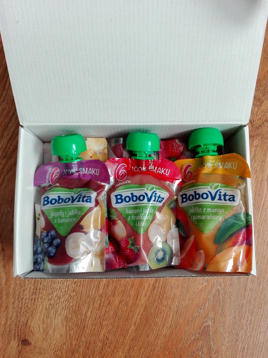 KaSzyman's tweet photo. Taki pyszny zestaw testujemy dzięki TRND i Bobovita. #mniam #bobovita #owocewtubkach #ambasadorka #trnd #bobovitaowocewtubkach #najlepsze #naturalne #smaczne #zdrowe #pożywne #pyszne https://t.co/3bQisGtHee