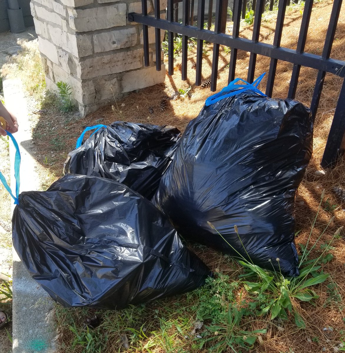 stlouisdsa's tweet photo. If you ever drive down the one-way stretch of Cherokee, you know @SchnuckMarkets is a terrible corporate neighbor who lets piles of trash accumulate behind their building. One of our members led a cleanup so residents across the street don't have to stare at Schnucks' negligence. https://t.co/M5ucBbcrMt