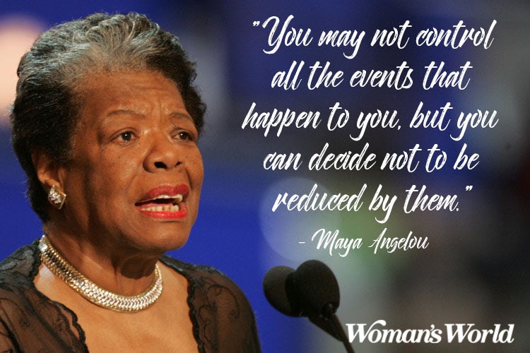 CONNECT_NYC's tweet photo. Quote of the Day from #MayaAngelou #QOTD
It takes a lot of strength to stand up against #DomesticViolence. Tell us YOUR story, how you stood up against violence. Share with us today how you are #Committed2Change https://t.co/NdccfaPEP5
Image Credit: Woman's World https://t.co/IDecK8QwWp