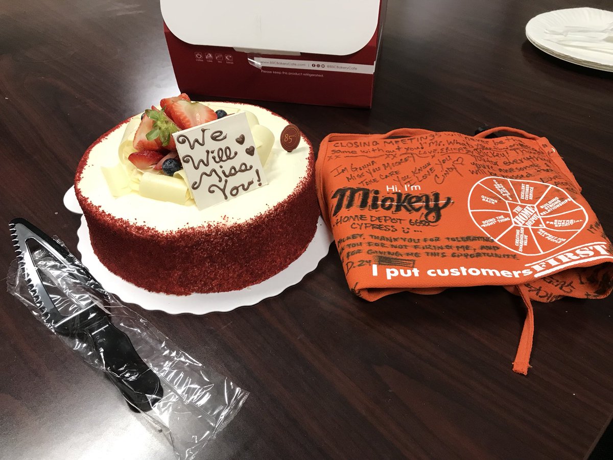 HomeDepot6650's tweet photo. 6650 Cypress going to miss @THD6650ASM. Best of luck Mickey with you new Home Depot family. #lastday #relationships @roberthdumas @Allen83hd @NotoKara https://t.co/GZve3ECA2l