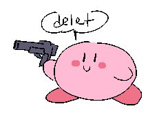 Kirby Pfp Cursed : Transparent Kirby Kirby With A Knife Png Png Download Tr...