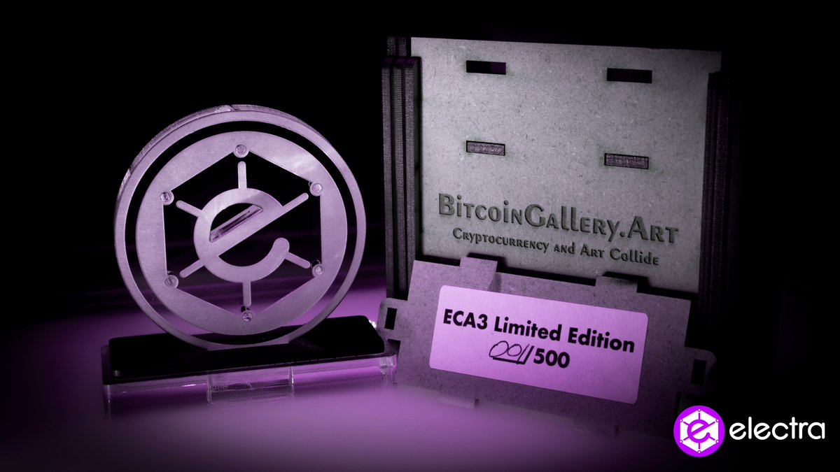 Giveaway time!! There will be 4 total winners. 
1st place - Acrylic ECA sculpture #1 of 500 + 10k ECA
2nd-10k ECA
3rd-10k ECA
4th-10k ECA
To enter you must like, comment and retweet this post.
Also follow me and <a href="/Bitcoin_Gallery/">Bitcoin AI Art Gallery</a> 
Winners will be chosen July 1st
$eca #eca #electra