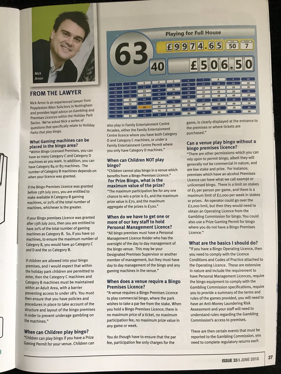 JigsawTouch's tweet image. An excellent article in Holiday Parks Management magazine this month. Focusing on Bingo, its benefits and the do’s and don’t’s. For any holiday park that offers Bingo this is a must read. @ParksManagement @BHHPA #bingo