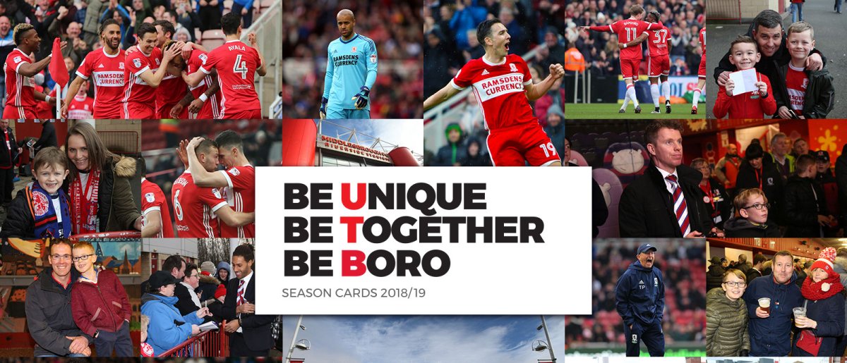 Boro's tweet photo. Season Cards are back on sale at 9.30am tomorrow ⚽️🎟️🔴⚪️
Full information is here 👉 https://t.co/Wm6v7NmkQ3 #BeBoro https://t.co/jKRUbQut5B