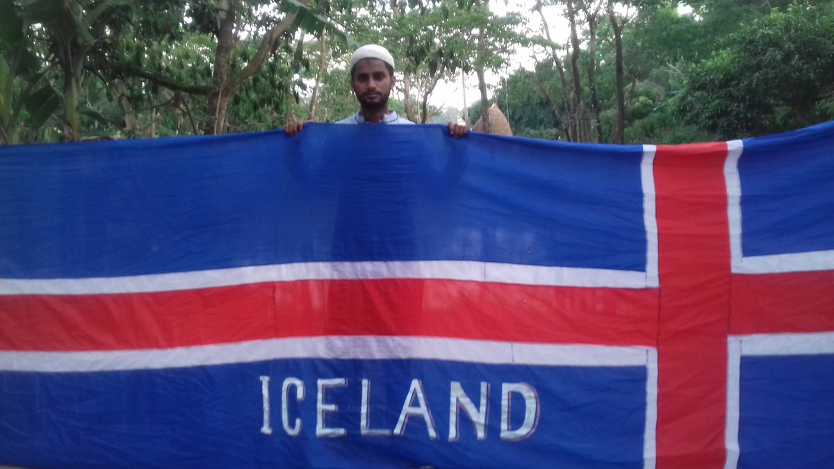 I love iceland football team from Bangladesh.I made to national flag of iceland.we will won to all match and get to world cup so best of luck iceland football team.