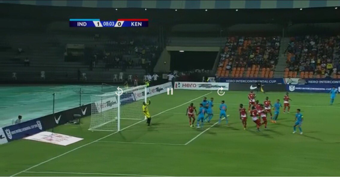 kuntal_16's tweet photo. What a magnificent victory in the final of Intercontinental Cup 2018.
2 Great saves by the goal keeper and 2 awesome goals by the captain himself takes his team to the place of joy and success.
@chetrisunil11 
#indvsken 
#IntercontinentalCupFinal 
#IndiavsKenya https://t.co/nj5IJUyZEj