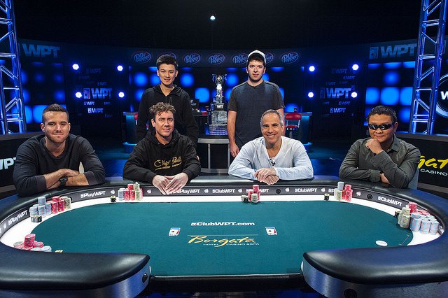 WPT's tweet photo. This Sunday at 8/11p, tune in to @FOXSports Networks for a new episode of the World Poker Tour! It’s the final table of WPT #BPO2017 at @BorgataPoker and #TheCupAwaits. @TonyDunstTV, @VinceVanP_WPT, and @LynnGilmartin are on the call. https://t.co/Tb7Bsf1M3u
