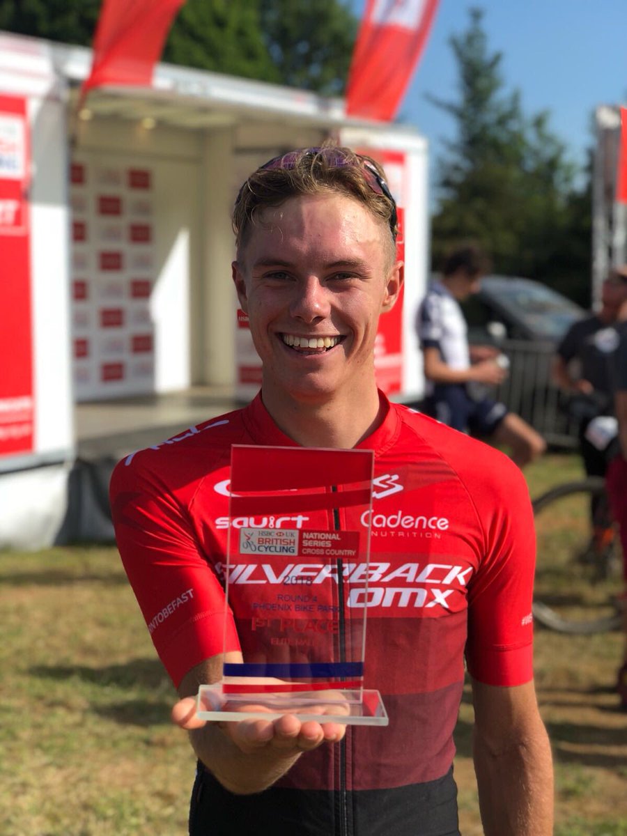 OMXProTeam's tweet photo. The smile says it all! ๐
@FrazerClacherty wins todayโs British National Series at Phoenix Bike Park. So good to see our rider on the top step, and always special to do it on home turf. ๐ฅ๐
#weareOMX #BornToBeFast #SilverbackOMX https://t.co/4Vi8tRSHGx