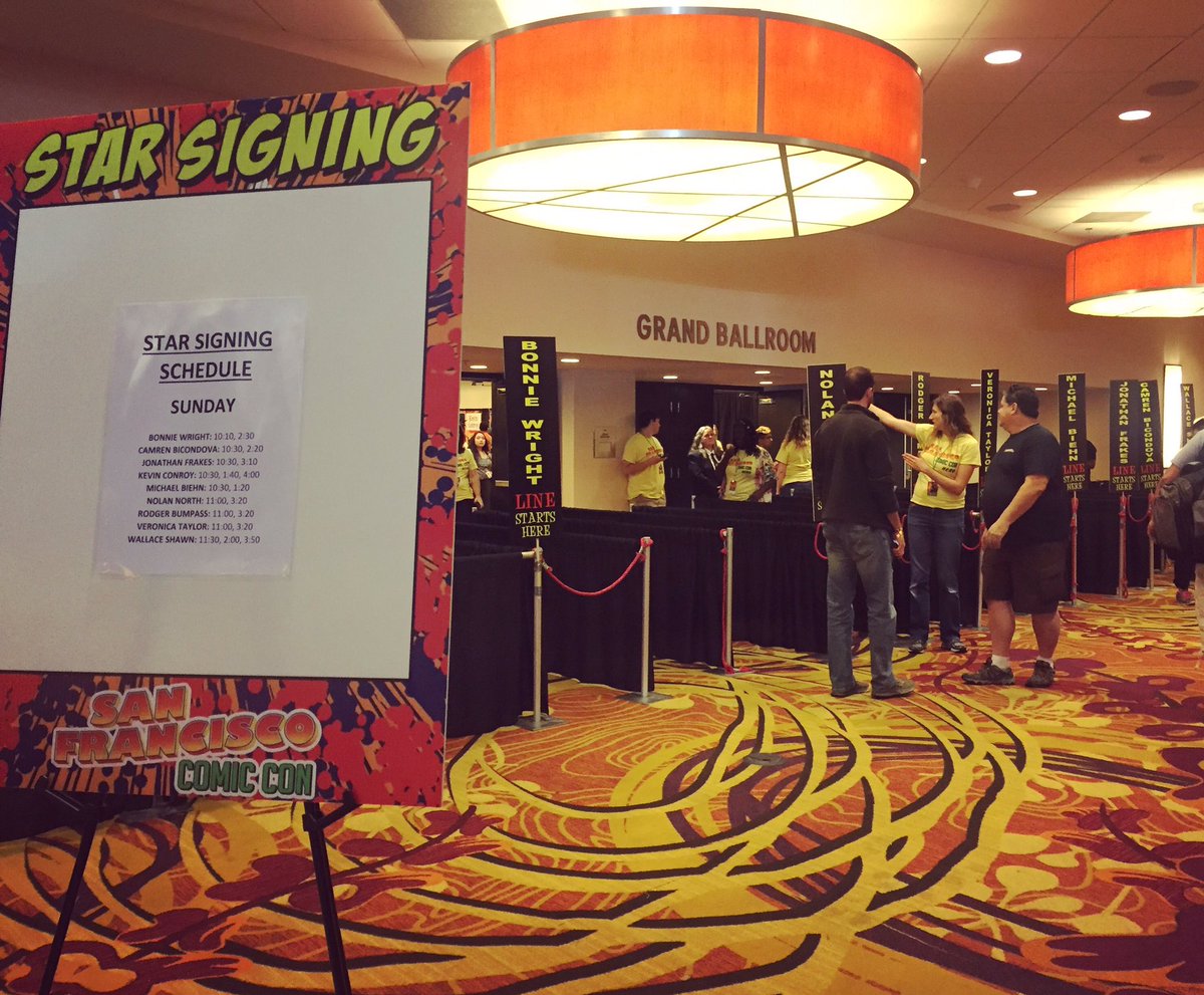 SanFran_CC's tweet photo. LAST DAY! Last chance to get in line for autographs &amp; photos! 📸 #SFCC2018 https://t.co/DigH9qmhOA