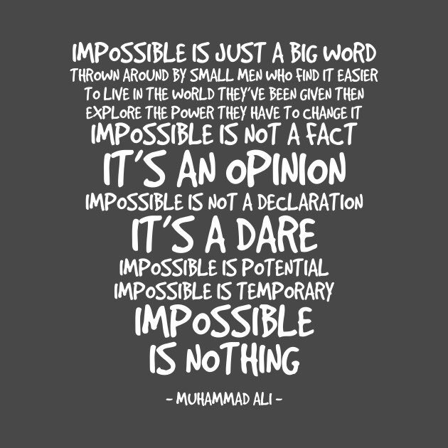 OneLegRider's tweet image. I’ve been told something was impossible too many times! #impossibleisnothing “Impossible is not a declaration. It’s a dare. Impossible is potential. Impossible is temporary. Impossible is nothing” #MuhammedAli #ParaSport #RoadToParalympics #DreamBig #SundayMotivation