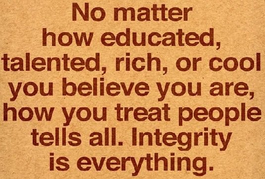 2thank's tweet photo. Integrity! https://t.co/Rly3HfEX8D