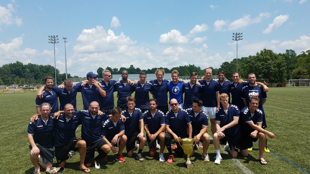 NCAdultSoccer's tweet photo. @wsasl @wspasl @USASARegion3 @USASARegion1 @USASARegion2 @USASARegion4 @JohnPMotta @JeremyMikell Congratulations to the USASA Region 3 O30 Champions - Sporting Charlotte! https://t.co/ogK8NEB7jo