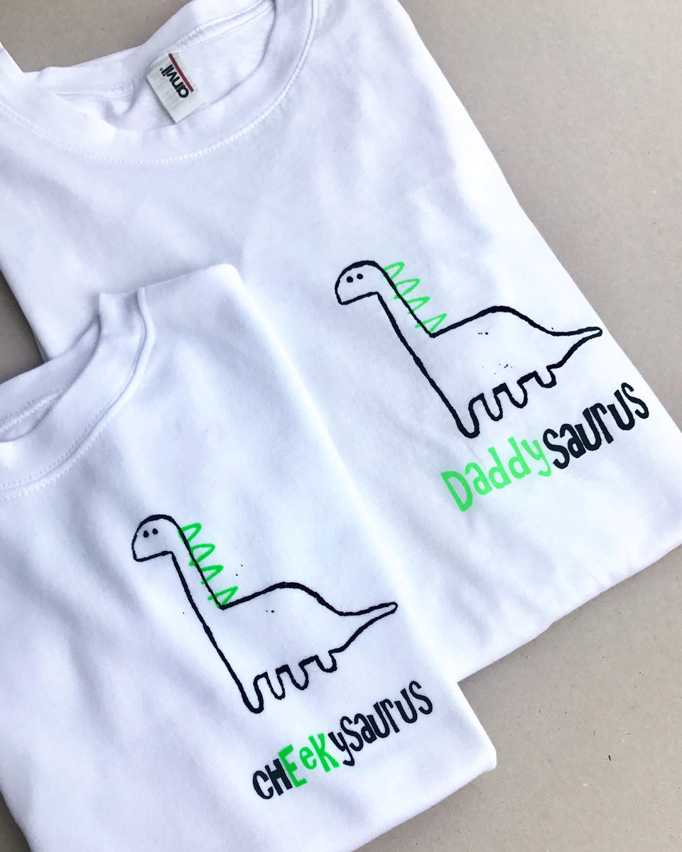 cocoa_marmalade's tweet photo. Last day to order your fathers day daddysaurus/ papasaurus/cheekysaurus t-shirts...
.
.
#cheekysaurus #daddysaurus #papasaurus #tshirt #fathersdaygiftideas #fathersday #dinosaur #handprinted #screenprinting https://t.co/toNqjeXos2